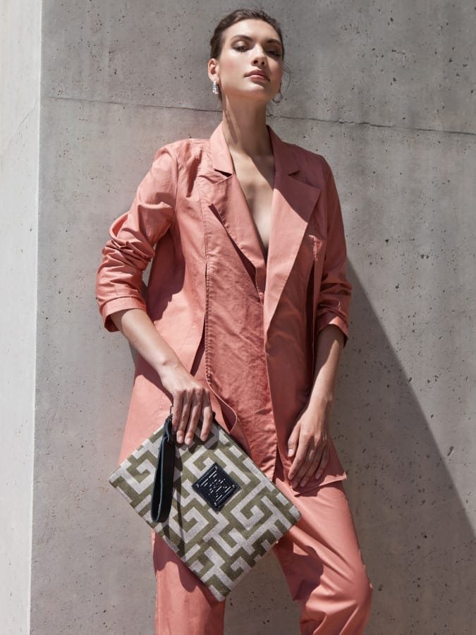 Ames Bags Kleos Large Κhaki Βeige 1