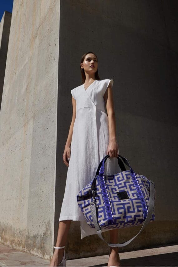 Ames Bags Theros blue beige 1