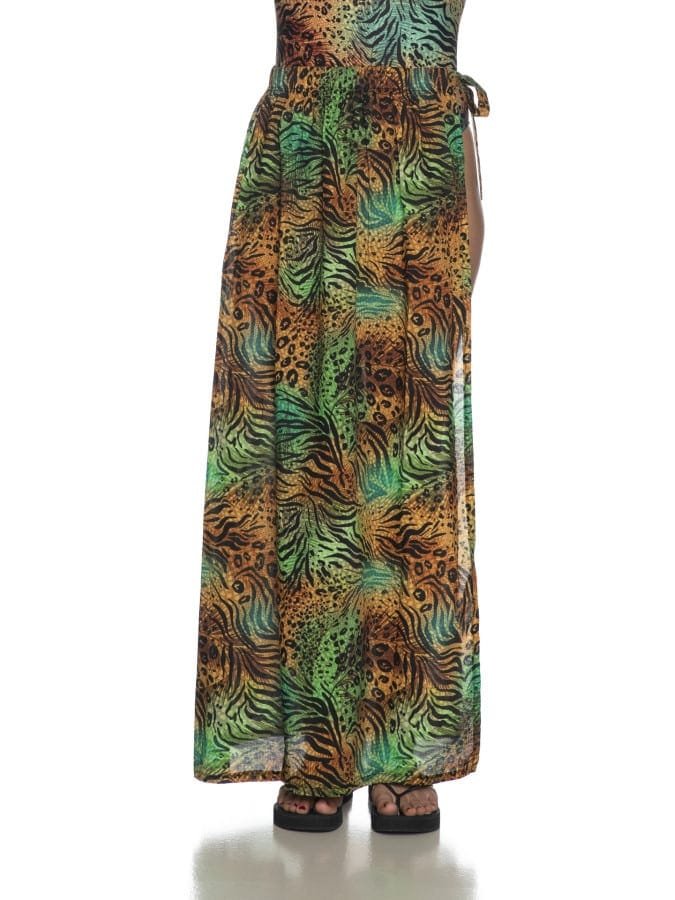 4GIVENESS Dappled Skirt With Jungle Print 3 4GIVENESS Dappled Skirt With Jungle Print 3