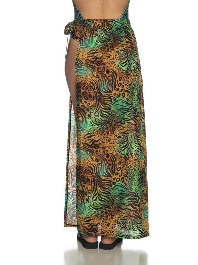 4GIVENESS Dappled Skirt With Jungle Print