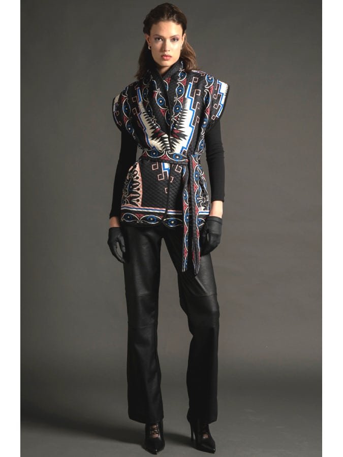 Peace and Chaos Libre Straight Pants black Eco Leather