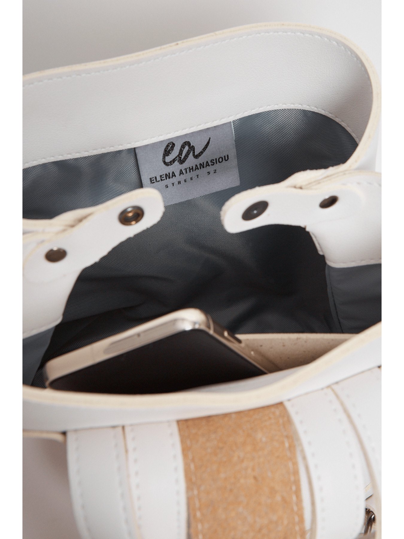 ELENA ATHANASIOU In The Island Backpack Mini White