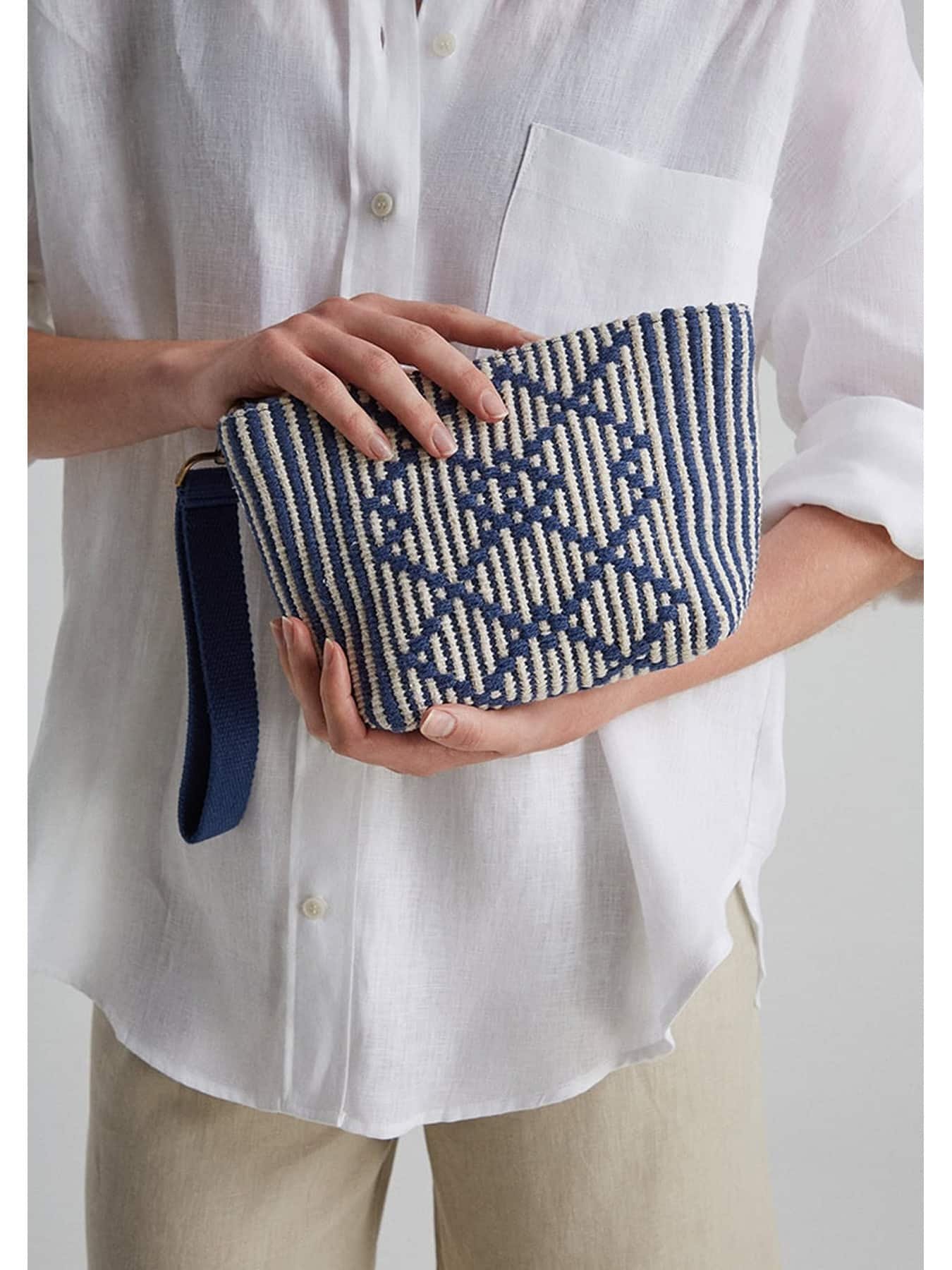 Sea You Soon Recco Mini Clutch Bag – Navy Blue