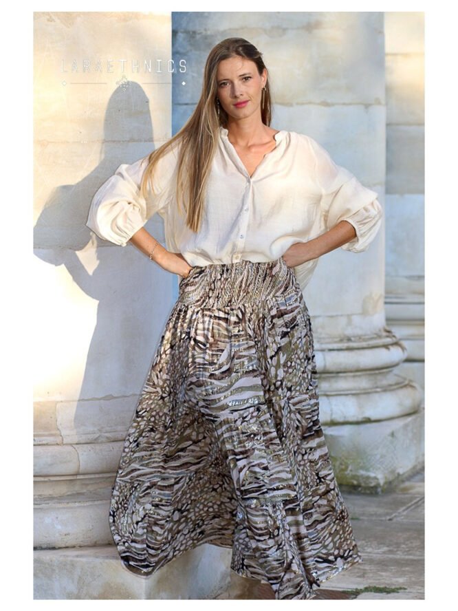 LARA ETHNICS Skirt - Sandra Desert Khaki