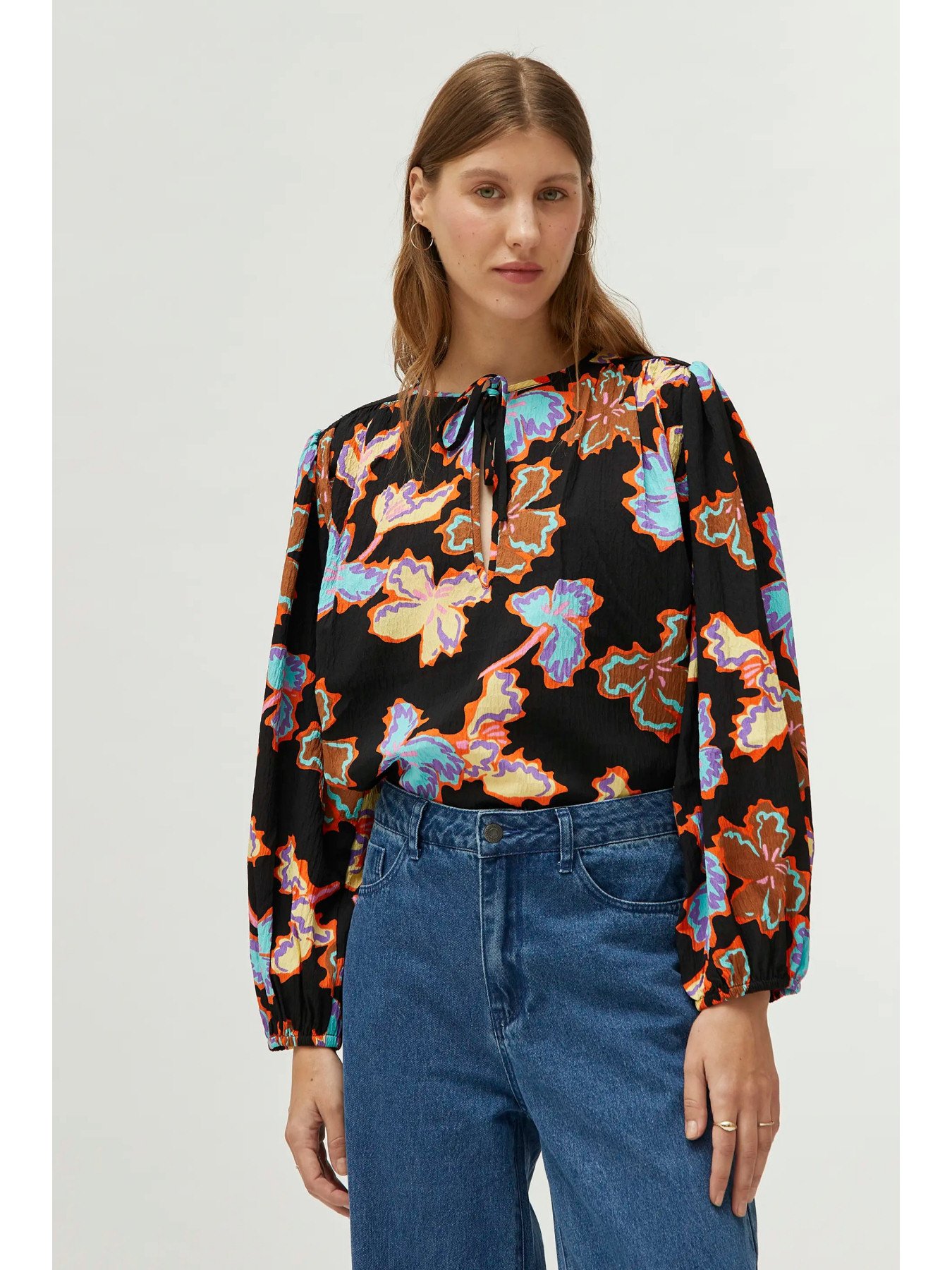 Alheli floral print top