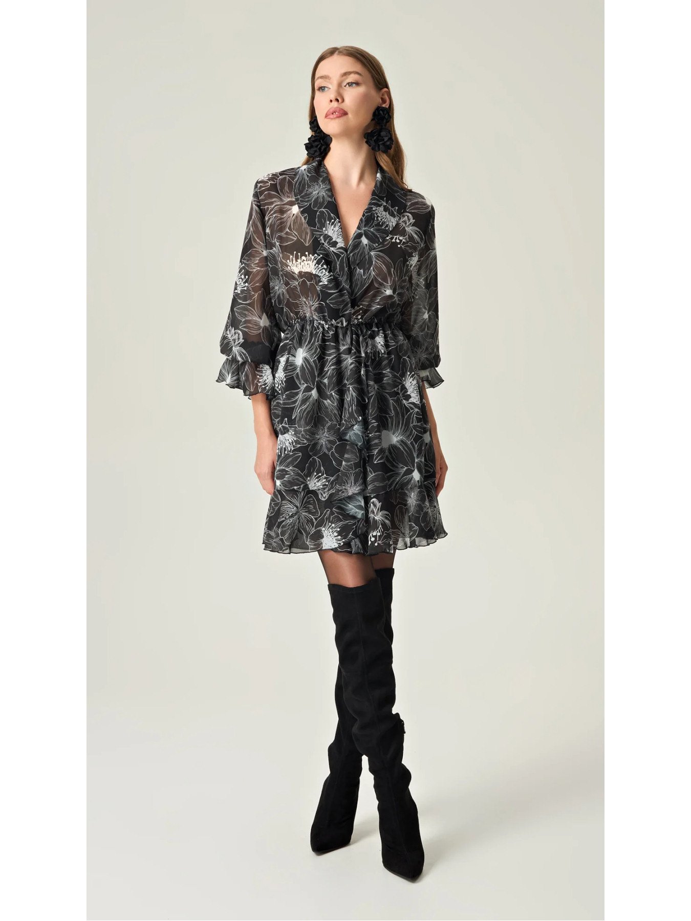 Eveleya Starlight Petals Μινι Φόρεμα-2