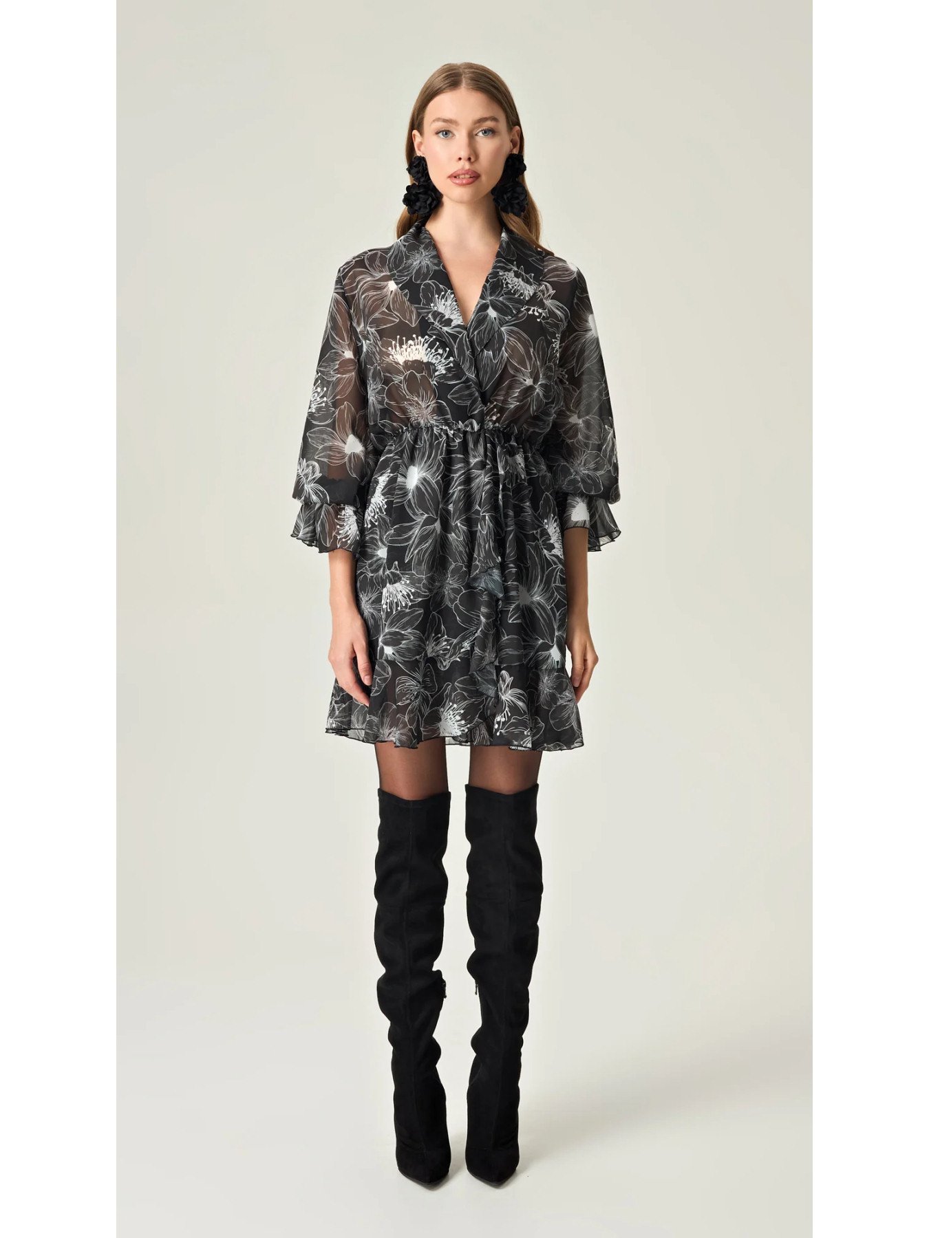 Eveleya Starlight Petals Mini Dress